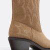 Botas vaqueras de piel serrada