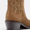 Botines de piel con tacón cowboy Botines de piel con tacón cowboy