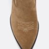 Botines de piel con tacón cowboy Botines de piel con tacón cowboy