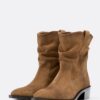 Botines de piel estilo cowboy slouchy Botines de piel estilo cowboy slouchy
