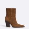 Botines vaqueros de piel