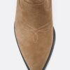 Botines vaqueros de piel serraje