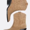 Botines vaqueros de piel serraje