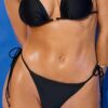 Braguita de bikini brasileña de satén Braguita de bikini brasileña de satén
