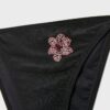 Braguitas de bikini brasileñas con flores bordadas Braguitas de bikini brasileñas con flores bordadas