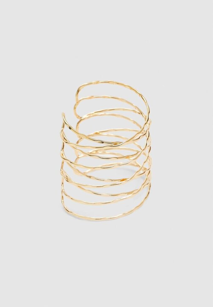 Brazalete rígido cruzado de manga redonda
