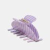 Broche de piel a rayas