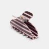 Broche de piel a rayas