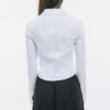 Camisa ajustada de bengalina con doble cremallera Camisa ajustada de bengalina con doble cremallera