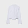 Camisa ajustada de bengalina con doble cremallera Camisa ajustada de bengalina con doble cremallera