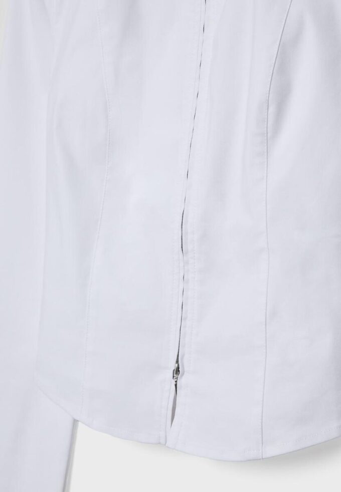 Camisa ajustada de bengalina con doble cremallera Camisa ajustada de bengalina con doble cremallera