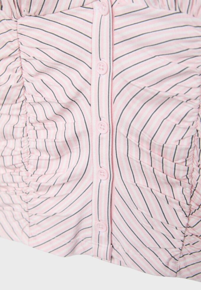 Camisa de manga corta con fruncidos Camisa de manga corta con fruncidos