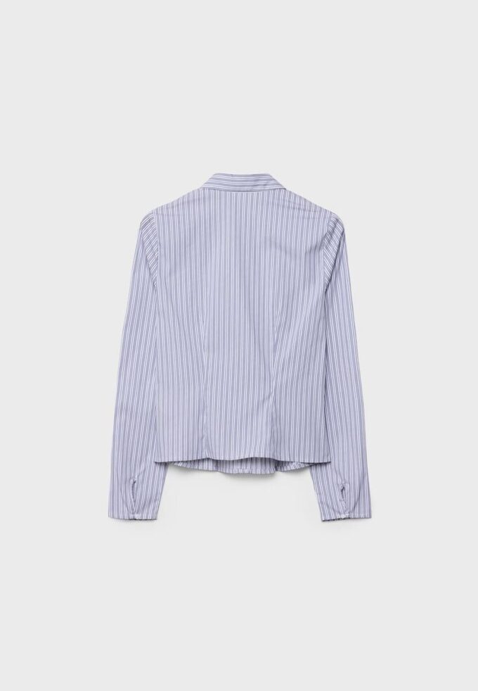 Camisa entallada con costura bajo el pecho Camisa entallada con costura bajo el pecho