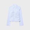 Camisa fruncida de bengalina Camisa fruncida de bengalina