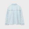 Camisa oversize corta de mezclilla con tachuelas Camisa oversize corta de mezclilla con tachuelas