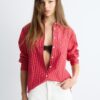Camisas básicas de popelín a rayas con bolsillo Camisas básicas de popelín a rayas con bolsillo