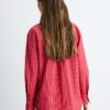 Camisas básicas de popelín a rayas con bolsillo Camisas básicas de popelín a rayas con bolsillo