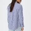Camisas básicas de popelín a rayas con bolsillo Camisas básicas de popelín a rayas con bolsillo