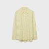 Camisas básicas de popelín a rayas con bolsillo Camisas básicas de popelín a rayas con bolsillo