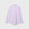 Camisas básicas de popelín a rayas con bolsillo Camisas básicas de popelín a rayas con bolsillo