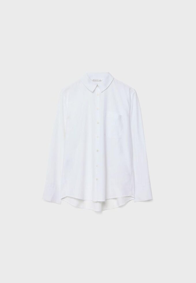 Camisas básicas de popelín con bolsillo Camisas básicas de popelín con bolsillo
