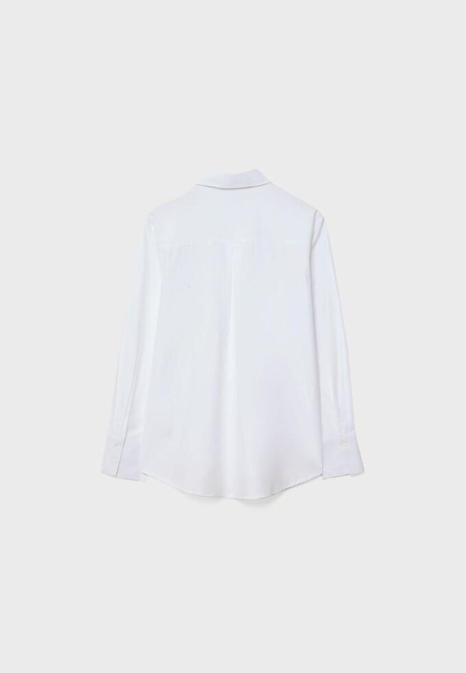 Camisas básicas de popelín con bolsillo Camisas básicas de popelín con bolsillo