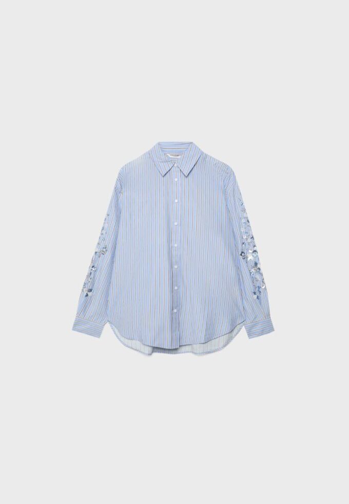 Camisas con mangas bordadas Camisas con mangas bordadas