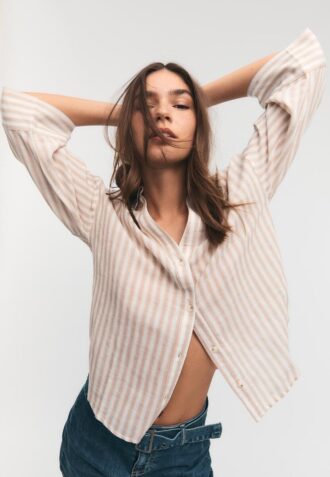 Camisas con mangas kimono efecto lino