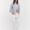 Camisas con mangas kimono efecto lino Camisas con mangas kimono efecto lino