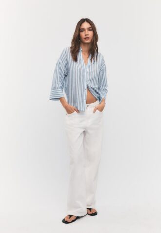Camisas con mangas kimono efecto lino