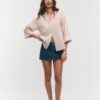 Camisas con mangas kimono efecto lino Camisas con mangas kimono efecto lino