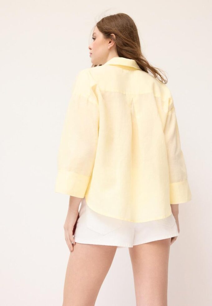 Camisas con mangas kimono efecto lino Camisas con mangas kimono efecto lino