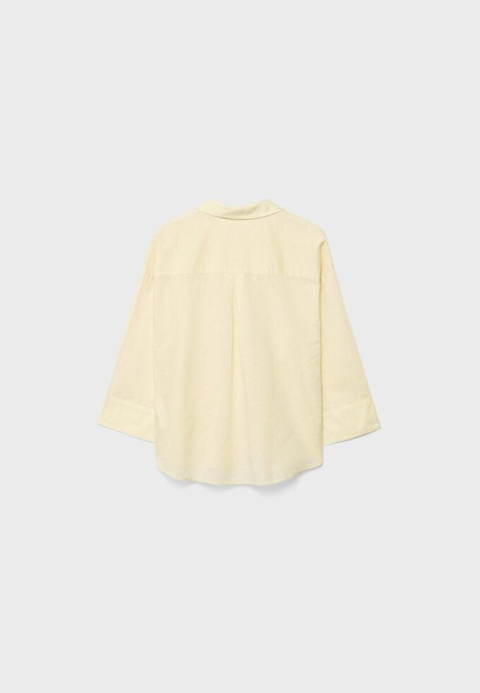 Camisas con mangas kimono efecto lino Camisas con mangas kimono efecto lino
