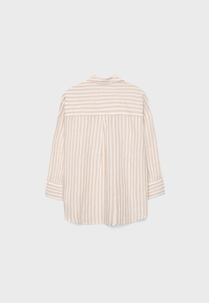 Camisas con mangas kimono efecto lino Camisas con mangas kimono efecto lino