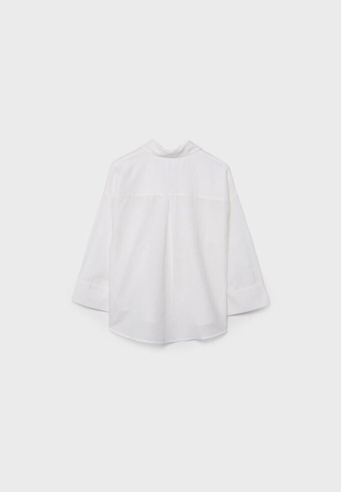 Camisas con mangas kimono efecto lino Camisas con mangas kimono efecto lino