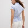 Camisas de manga corta con costura bajo el pecho Camisas de manga corta con costura bajo el pecho