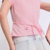 Camisas de manga corta con costura bajo el pecho Camisas de manga corta con costura bajo el pecho