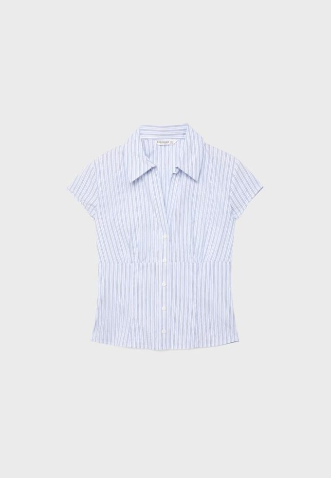 Camisas de manga corta con costura bajo el pecho Camisas de manga corta con costura bajo el pecho