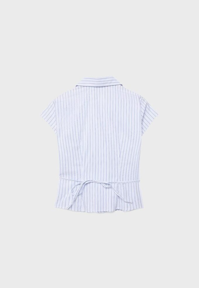 Camisas de manga corta con costura bajo el pecho Camisas de manga corta con costura bajo el pecho