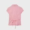 Camisas de manga corta con costura bajo el pecho Camisas de manga corta con costura bajo el pecho