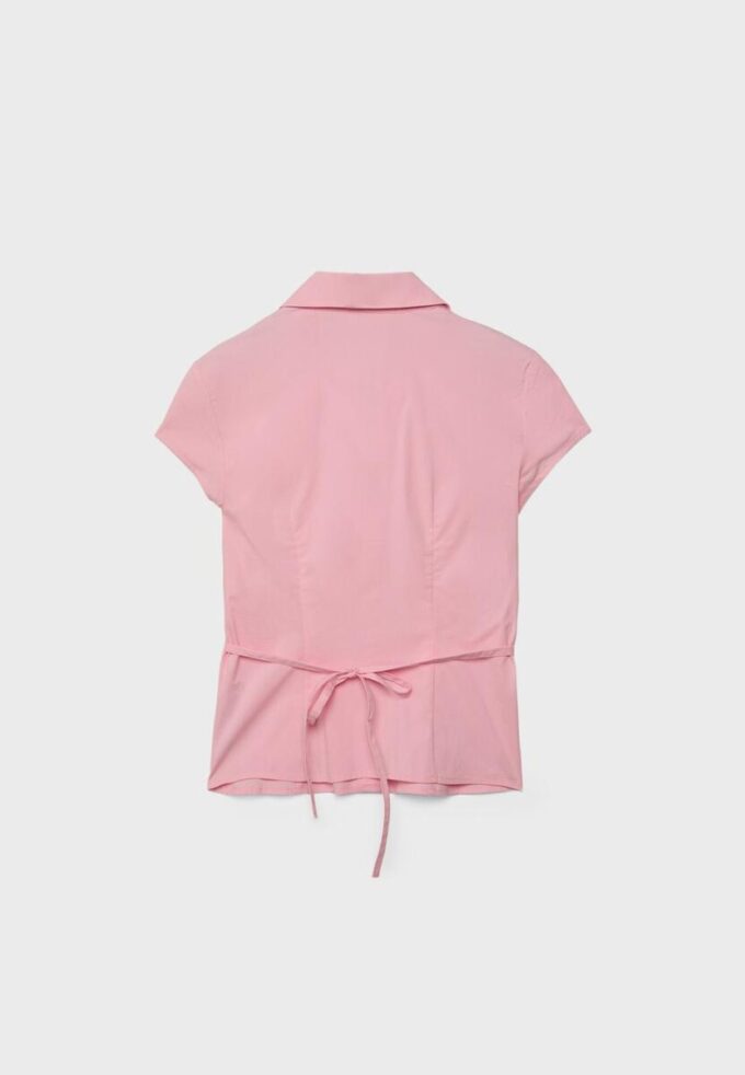 Camisas de manga corta con costura bajo el pecho Camisas de manga corta con costura bajo el pecho