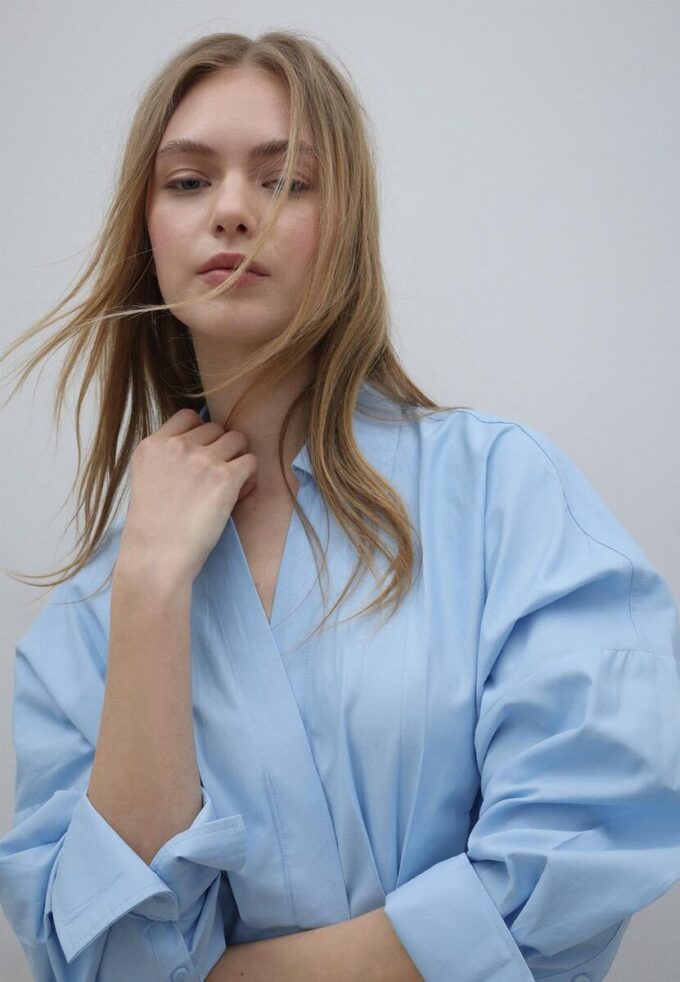 Camisas de popelín con pliegues Camisas de popelín con pliegues
