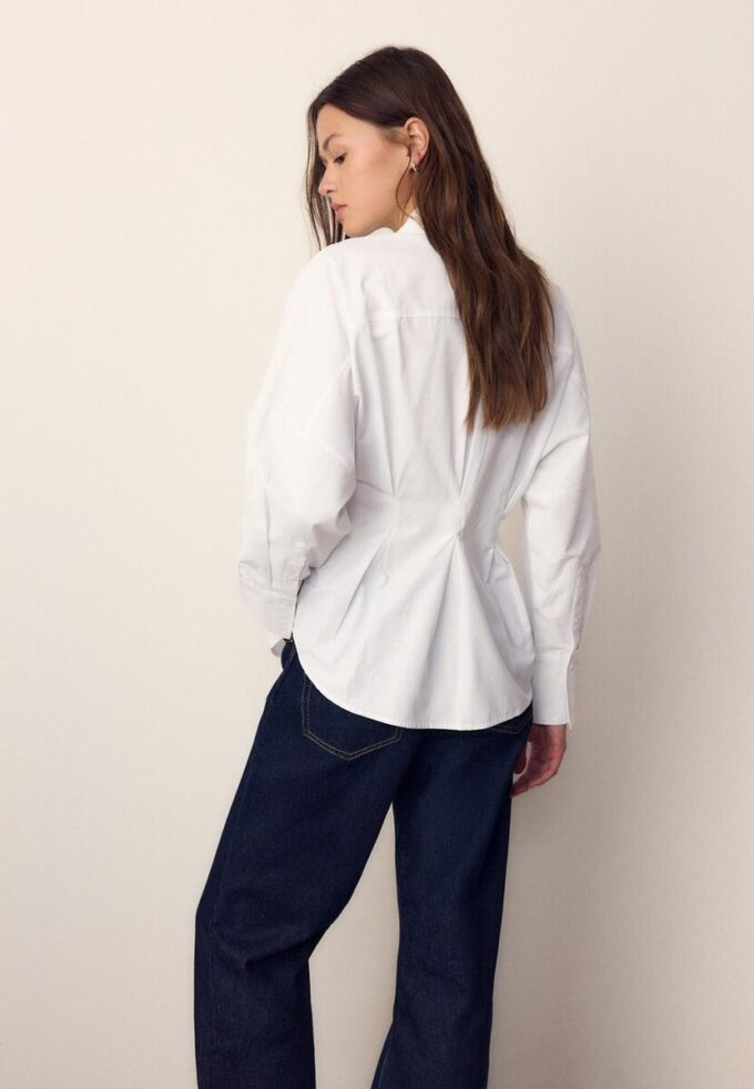 Camisas de popelín con pliegues Camisas de popelín con pliegues