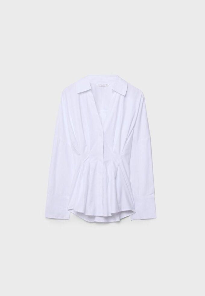 Camisas de popelín con pliegues Camisas de popelín con pliegues