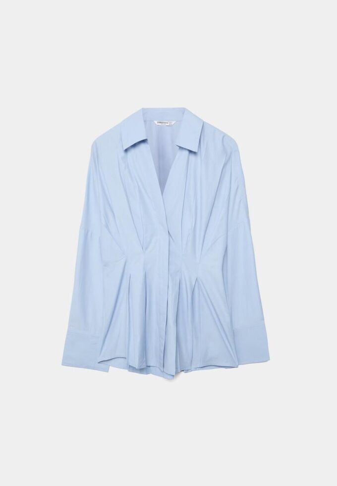 Camisas de popelín con pliegues Camisas de popelín con pliegues