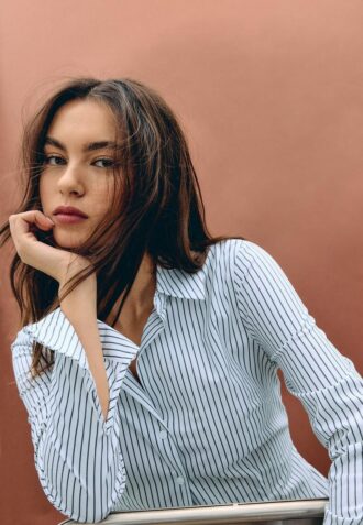 Camisas entalladas básicas a rayas