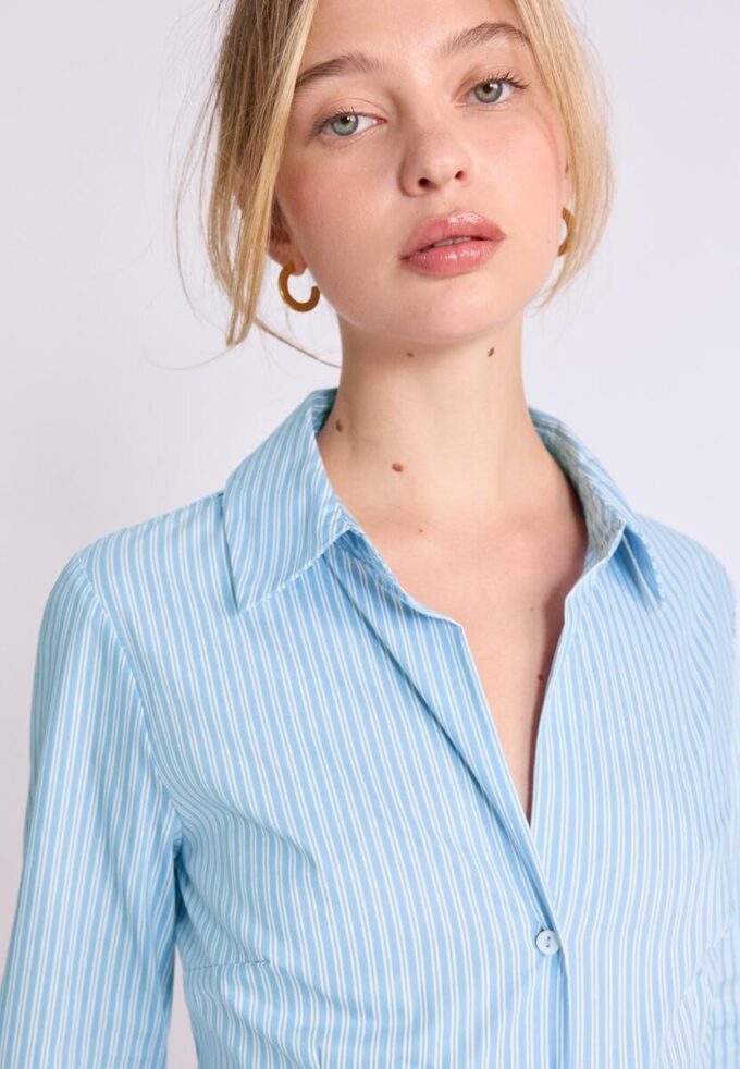 Camisas entalladas básicas a rayas Camisas entalladas básicas a rayas