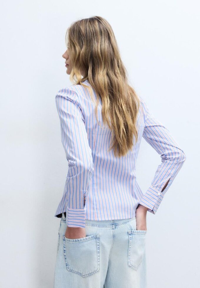 Camisas entalladas básicas a rayas