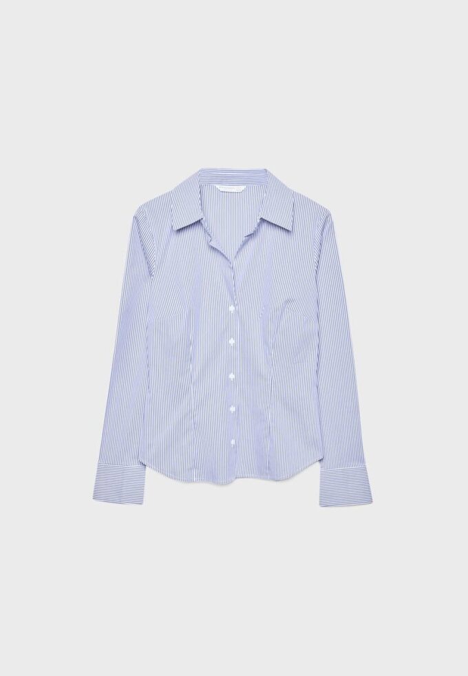 Camisas entalladas básicas a rayas Camisas entalladas básicas a rayas