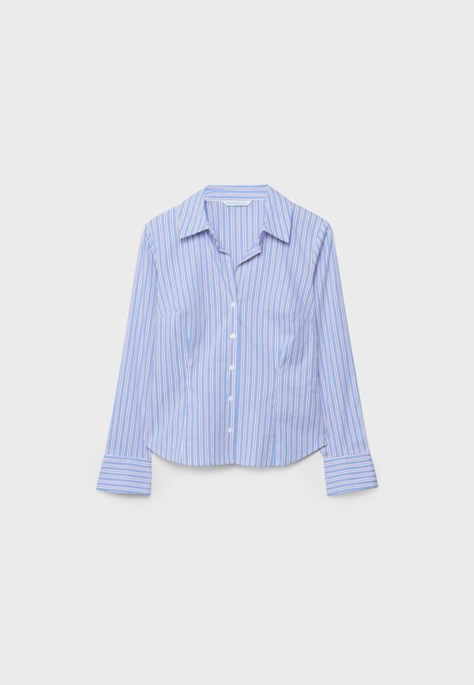 Camisas entalladas básicas a rayas
